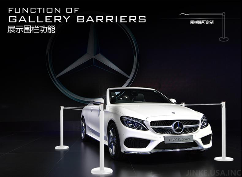 流光本白，留白为美——流光白爵士金圈一米线栏杆座