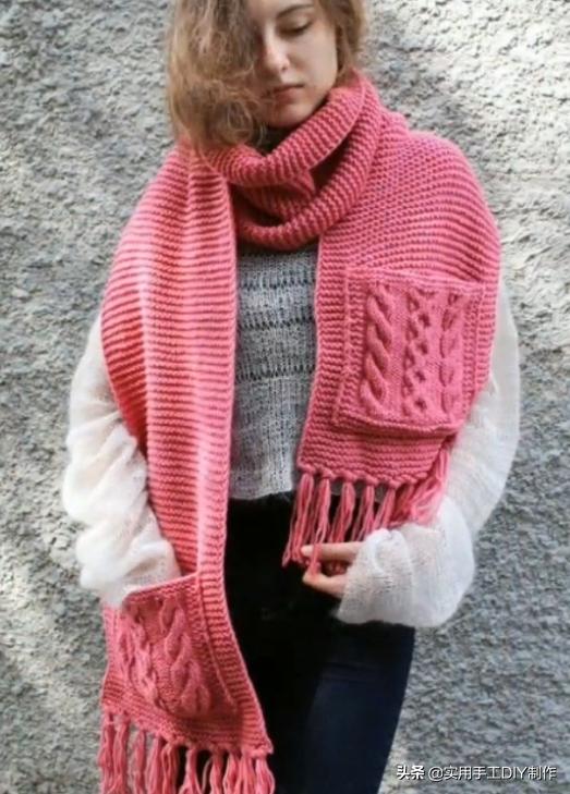 针织围巾新款图片大全,最新款围巾百搭又洋气针织