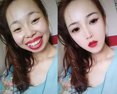 婚纱照p图对比图,新娘婚纱照p图前后对比