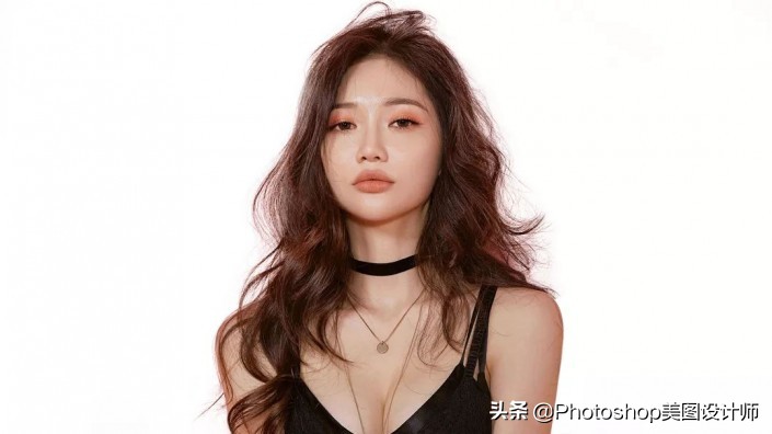ps通道抠图韩国美女发丝,ps通道抠取女生发丝
