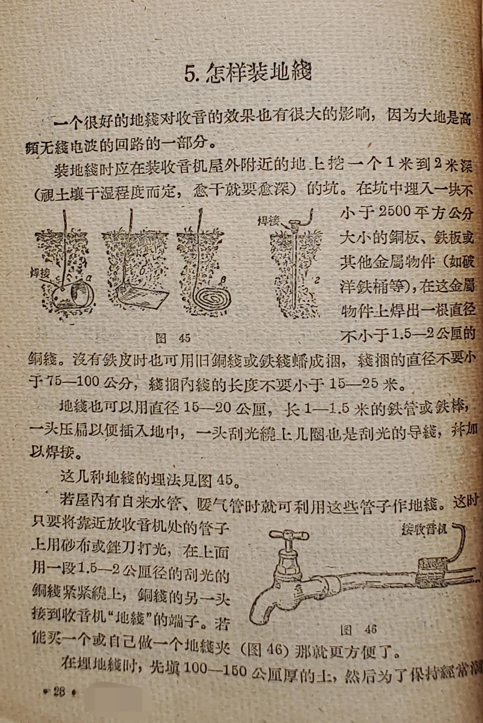 老收音机天线制作,50年代收音机线路图