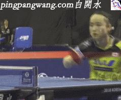 对付发球不抛球的人,马琳还有个标志性的侧身爆冲技术