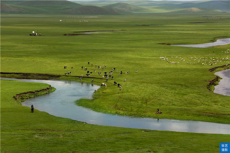 这个美如天堂的呼伦贝尔草原，是世界四大草原之一，盛赞北国碧玉