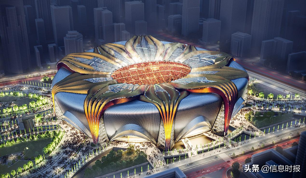 恒大中国风足球场图片,广州恒大足球场室内效果图