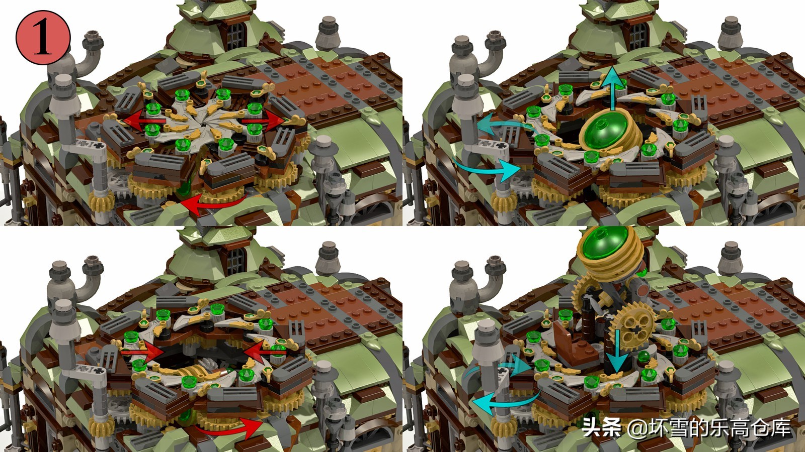 乐高搭建各个城市的地标建筑,用老乐高建造城市