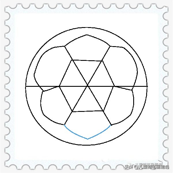 儿童简笔画足球的标志,儿童简笔画足球怎么画