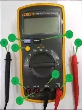 数字万用表中电流档的使用步骤,电工教学万用表档位的用法