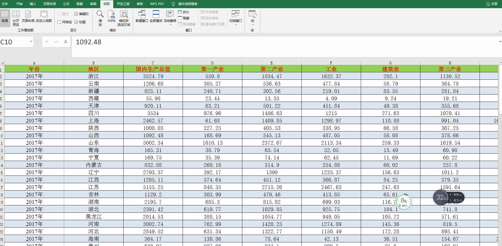 excel冻结窗口拆分及排序,excel冻结窗口怎么拆分