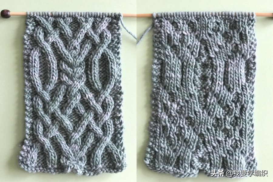 双扭麻花围巾教程,经典麻花围巾教程
