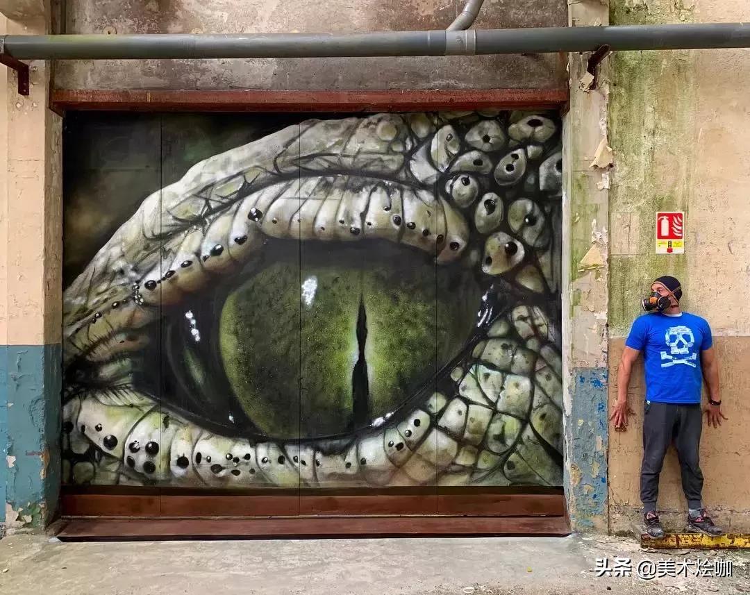 极具张力的墙绘作品,简单3d创意墙绘大全