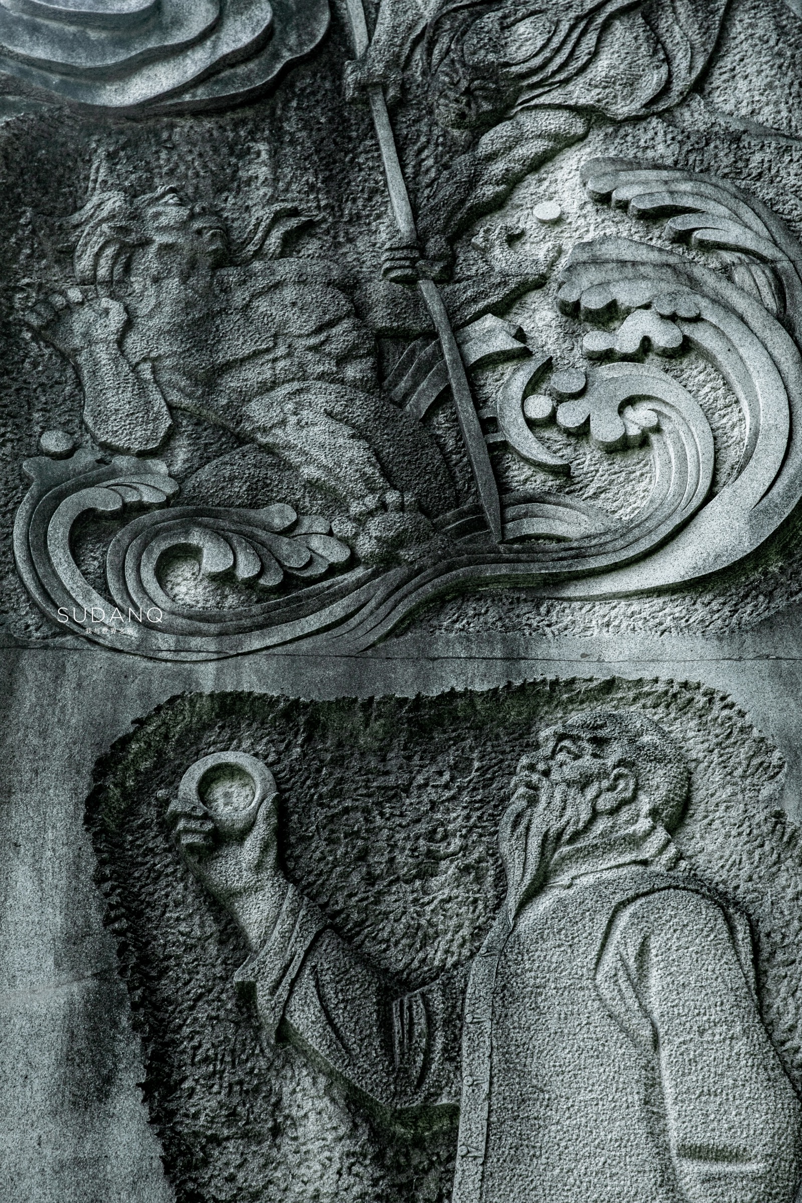 汉阳江滩大禹神话园游记,汉江江滩景区