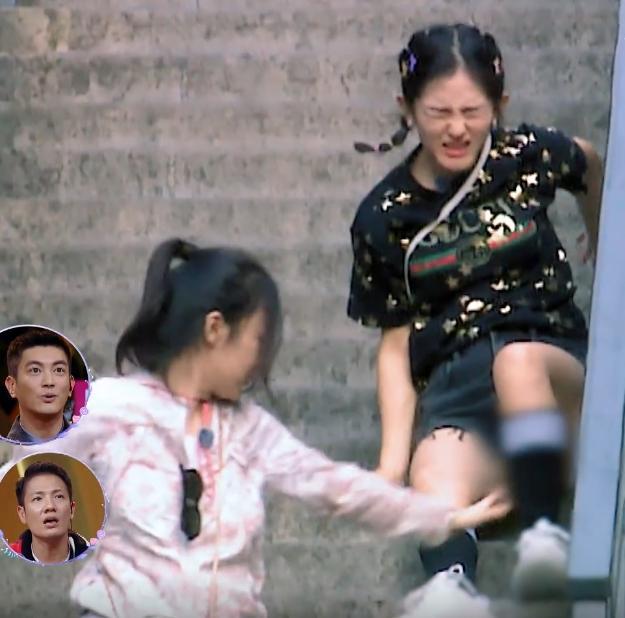 谢娜天门山摔倒,谢娜张家界摔倒图片