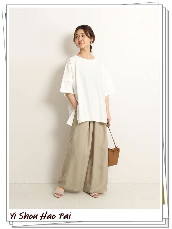 米色百搭裤子,万能百搭的裤子颜色秋冬