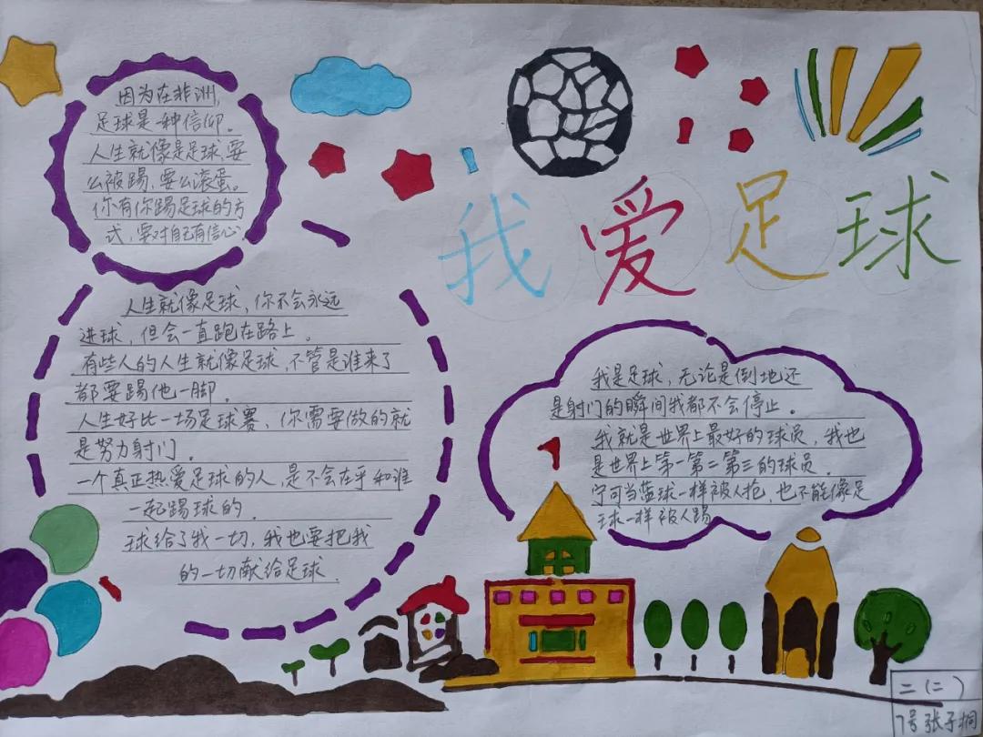 以校园足球文化为主题的手抄报,我与校园足球手抄报