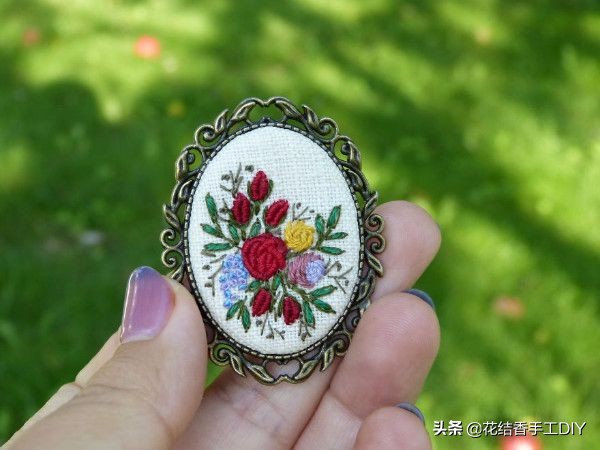 简单的刺绣秒学会,简单做美丽项链