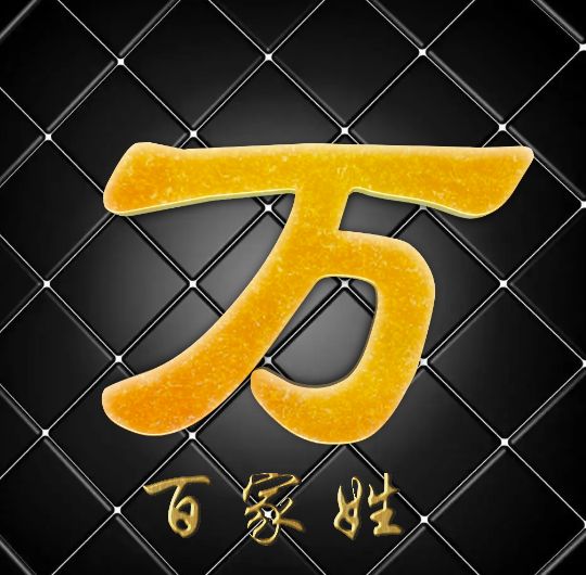 富有艺术性的百家姓字体,黑体字体设计百家姓