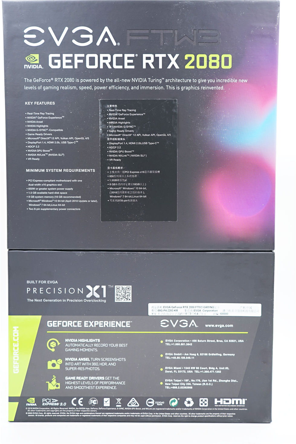 EVGARTX2080FTW3GAMING显卡测试+PrecisionX1超频驱动介绍