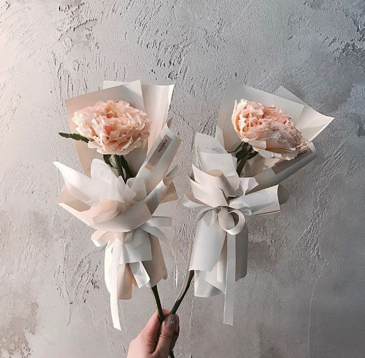 单支花束图片送女朋友,单支玫瑰花束怎么包装赶紧学起来