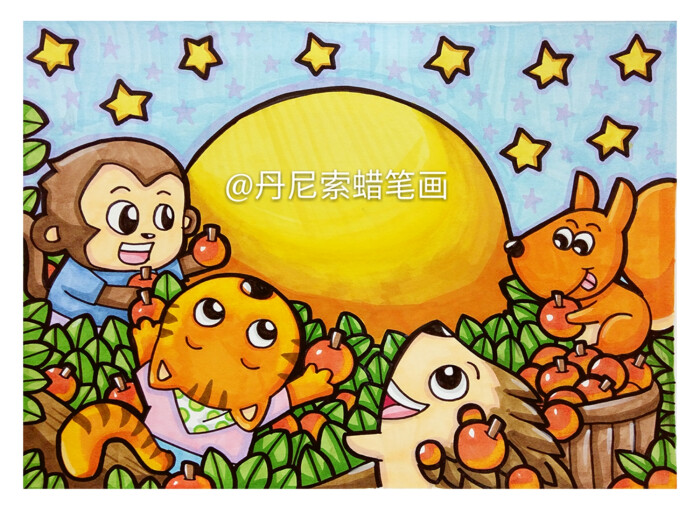 8-12岁儿童绘画范画,简单又好画的儿童画大全