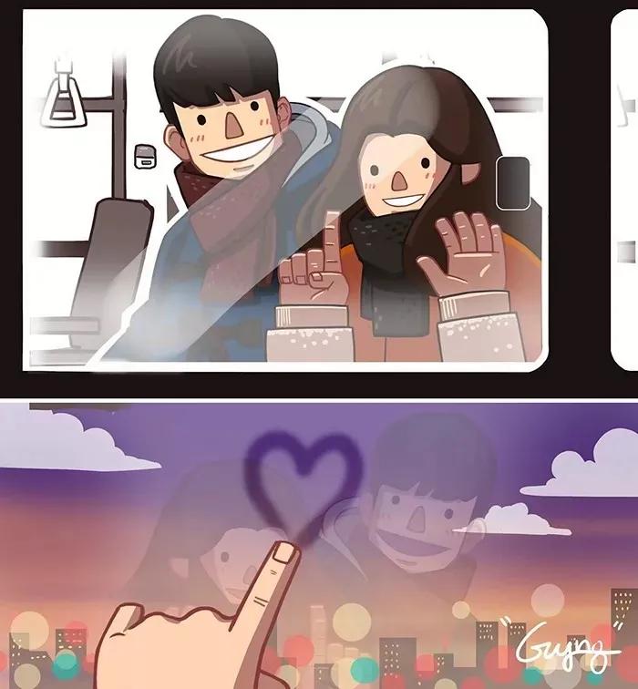 韩国插画师爱情故事,韩国插画大师情侣