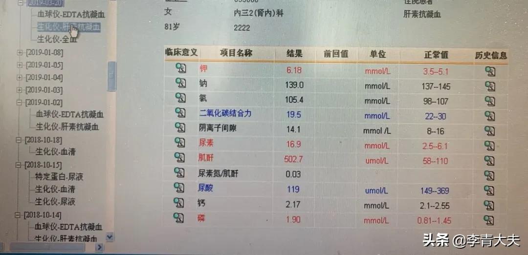 尿毒症患者血钾高的症状及危害,终末期肾病高钾血症