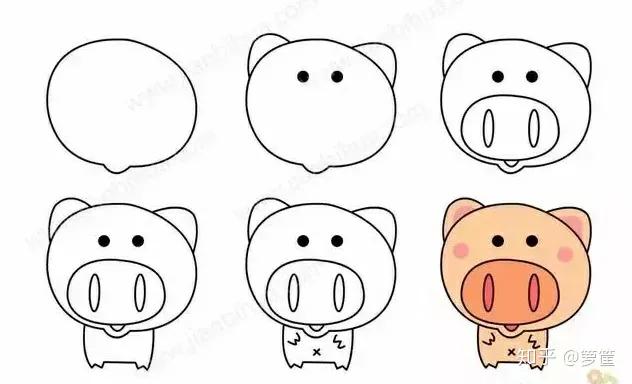 画小动物简笔画简单又漂亮,春天里的小动物怎么画简笔画