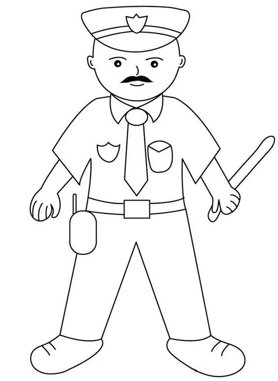 超多的警察叔叔简笔画，亲子好帮手，为孩子收藏吧【视频教程】