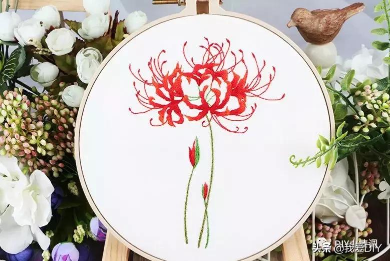 刺绣新手一步一步刺绣花,超详细的漂亮小花刺绣教程