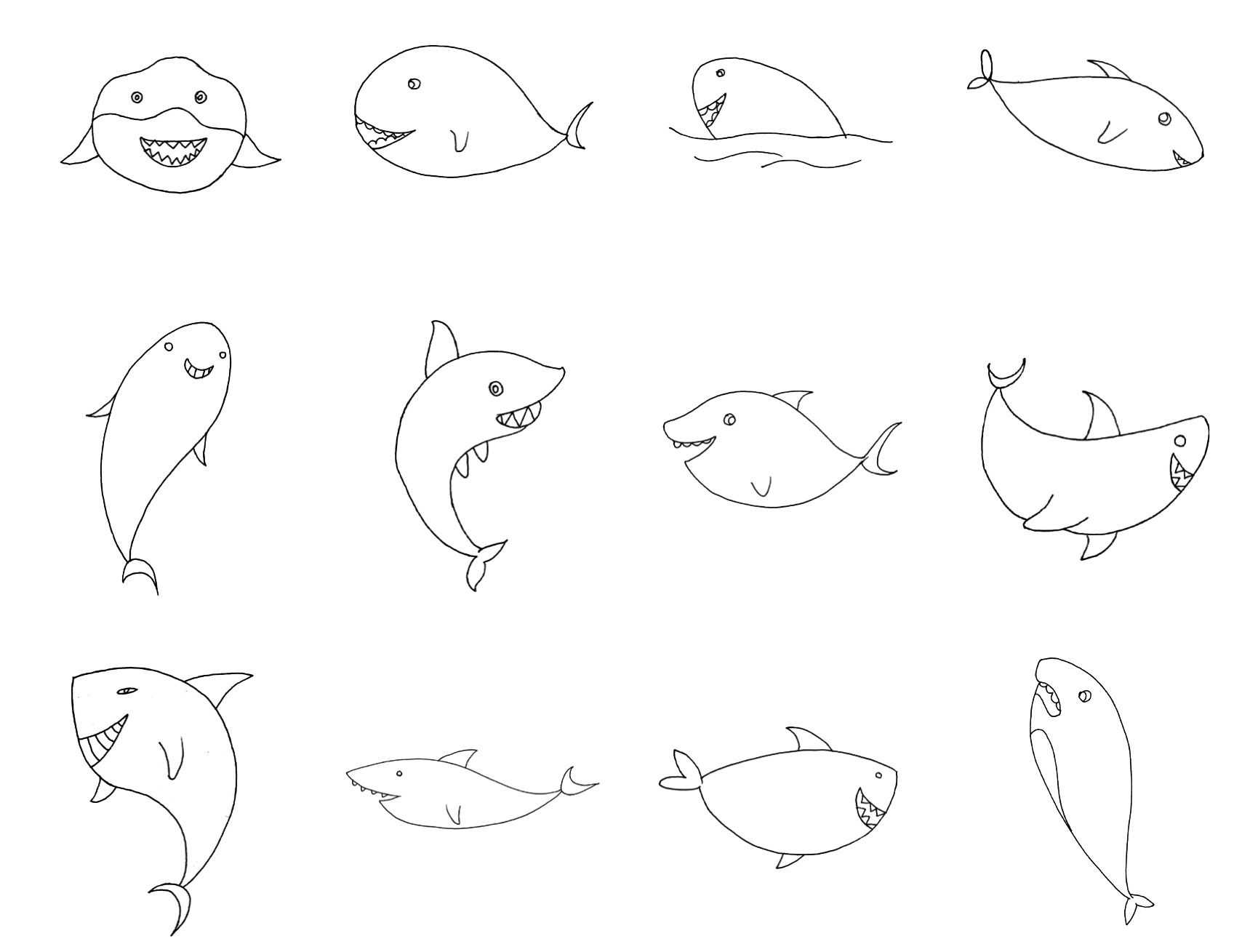 简笔画动物简单又好看简笔画,简笔画入门100张动物简笔画