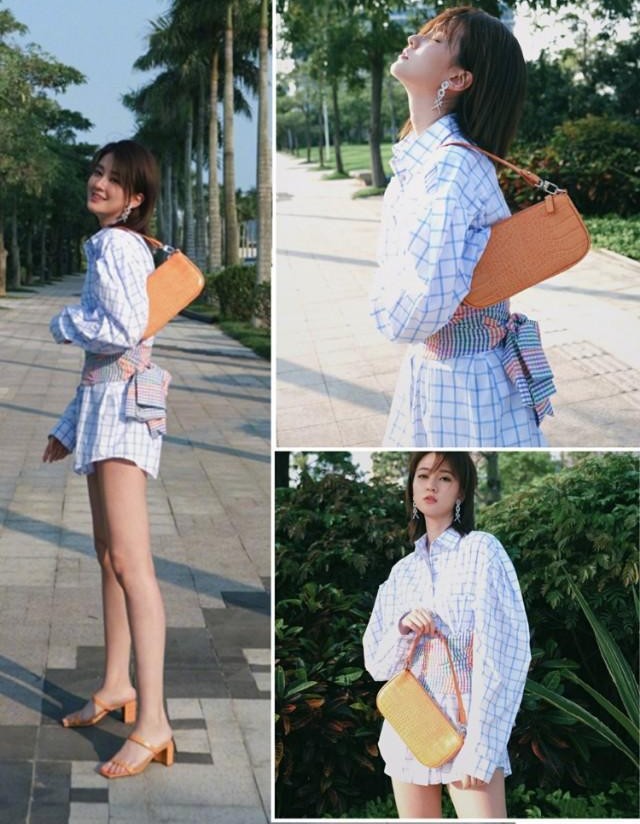 乔欣可盐可甜太可爱了,乔欣日常穿搭裙