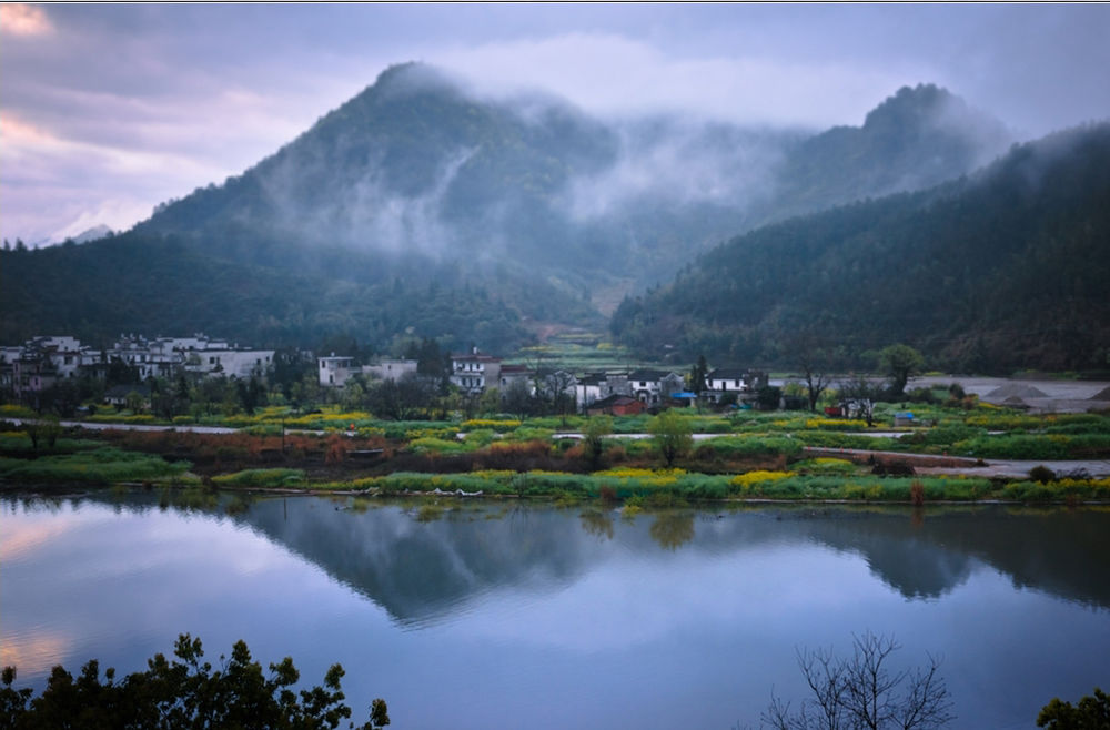 婺源古建筑江湾,婺源村落风水