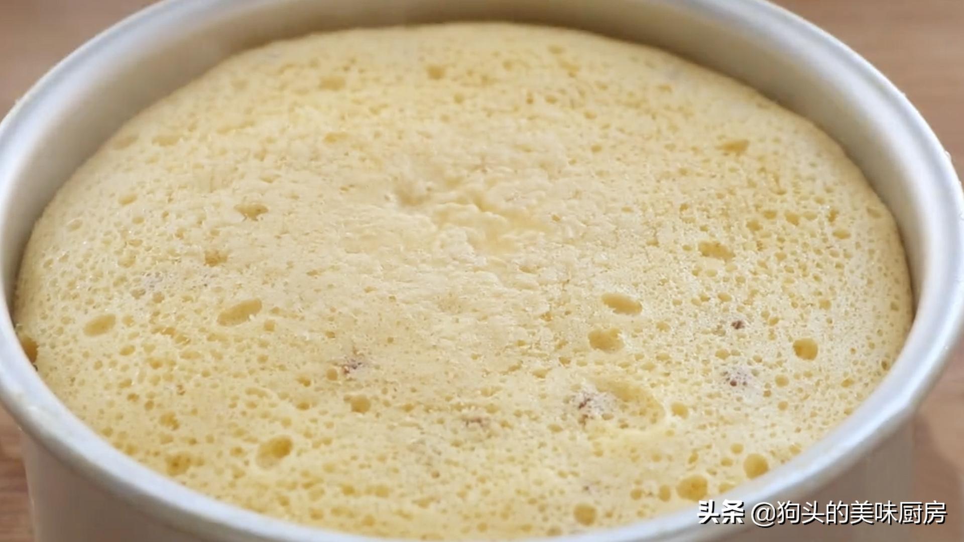 电饭煲自制简单的蛋糕不用烤箱,蛋糕制作无烤箱无电饭煲