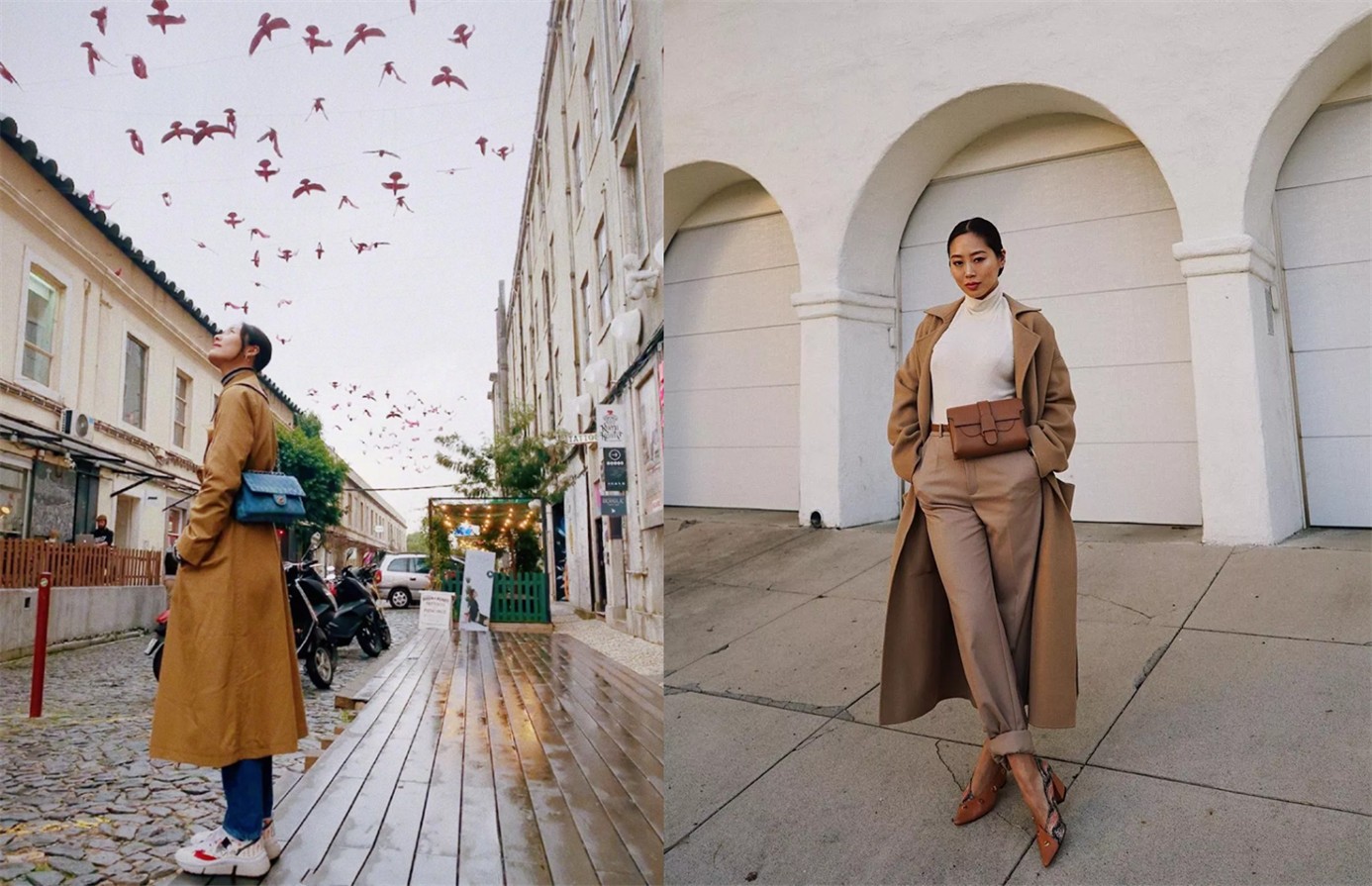 秋季最受欢迎的风衣穿搭休闲舒适,选对了这几款风衣怎么穿都好看