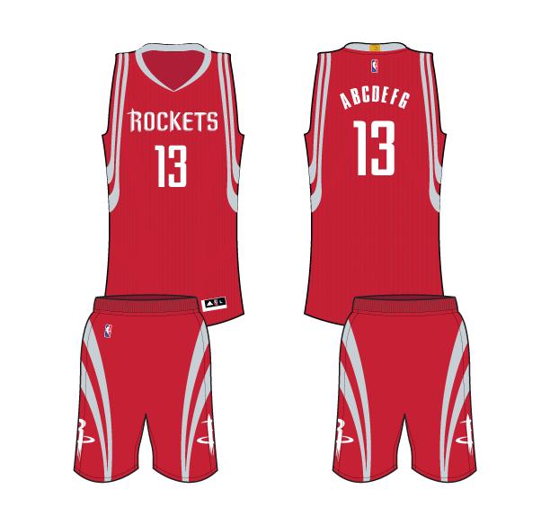 火箭历代队服,火箭以前的队服
