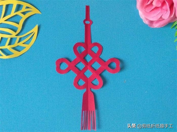 简单中国结手工剪纸,中国结简单手工剪纸教程大全