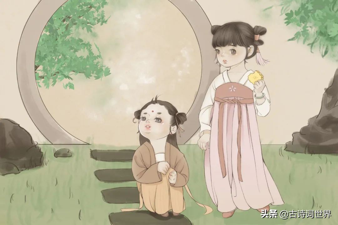 古代写女童可爱的古诗,赞小孙女可爱的古诗