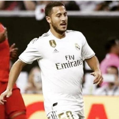 阿扎尔在皇马3年进6球躺拿6冠图片,阿扎尔白斩鸡