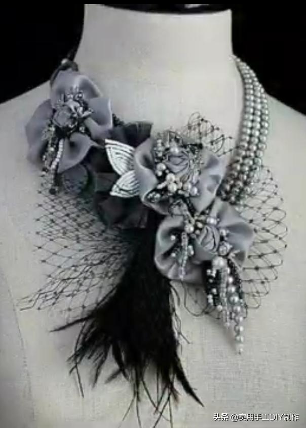 颈饰diy教程,漂亮的颈部装饰品