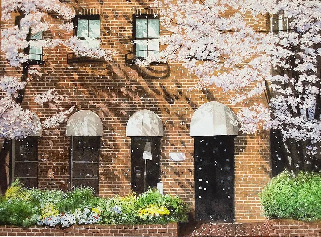 水彩大师笔下的花卉,简单唯美的水彩花卉