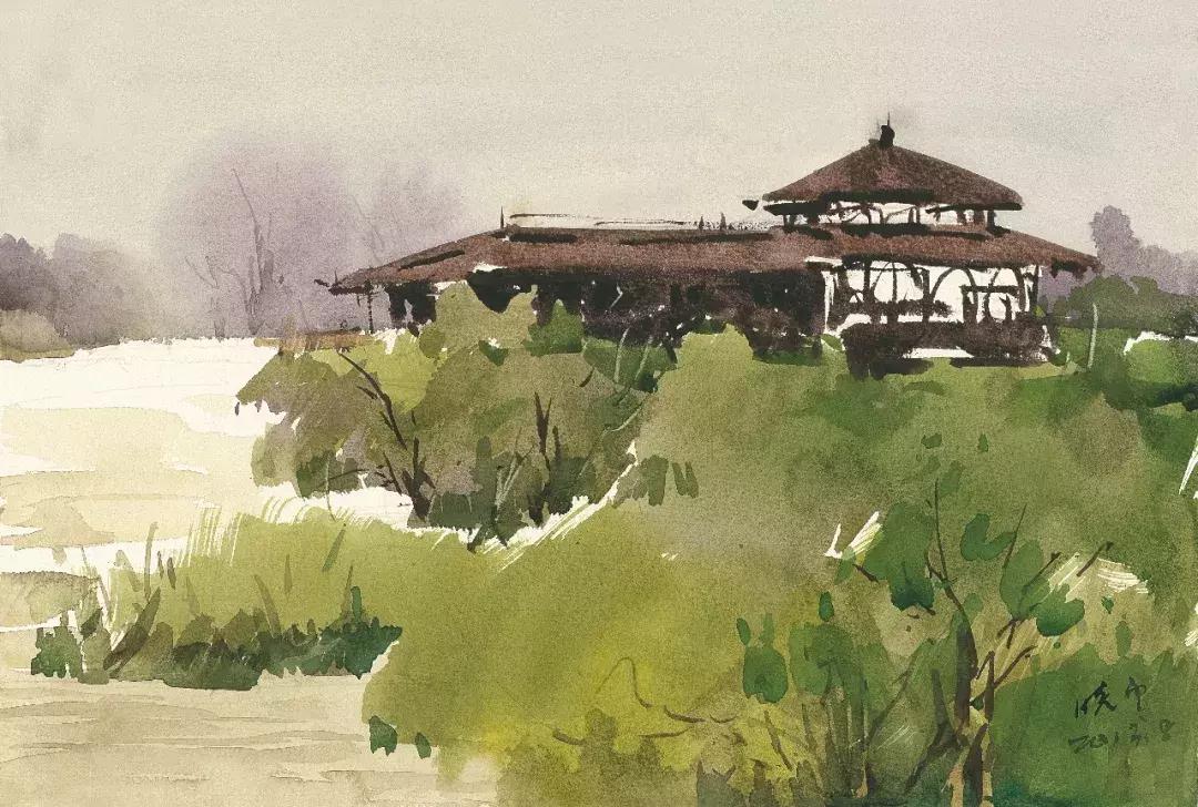 夏晓云水彩画图片,艺展中国油画作品欣赏