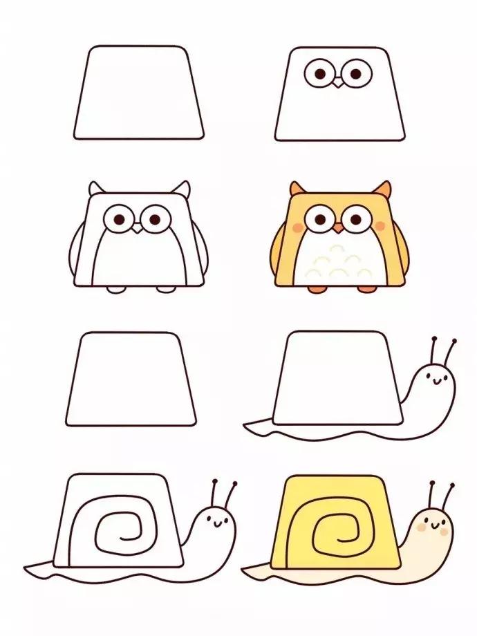 简笔画笔画小动物,简笔画大全小动物简笔画