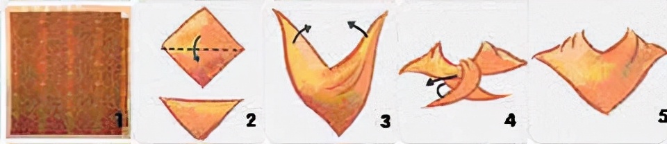 方形丝巾和丝巾扣,丝巾系法大全小方丝巾的打法