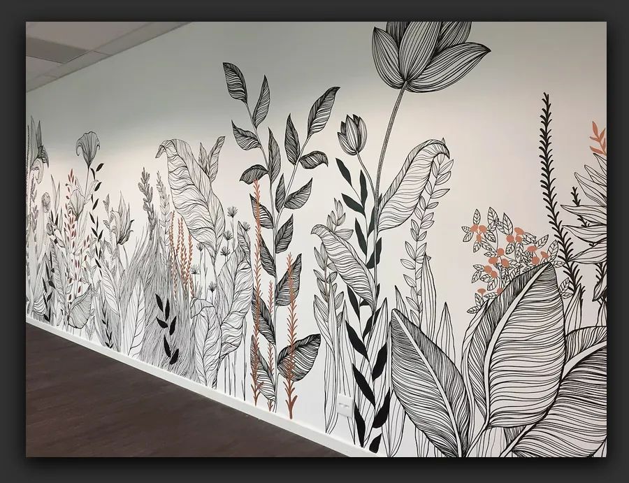 凹凸不平墙面用什么记号笔,墙面艺术设计作品