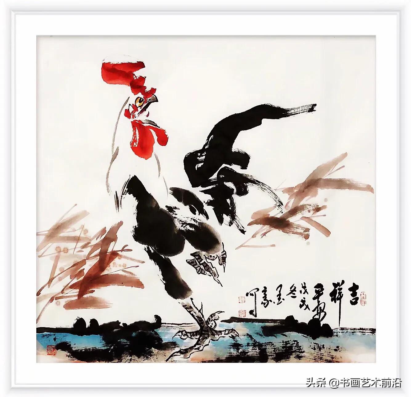 墨豪画鸡写意图,墨豪画鸡的价格