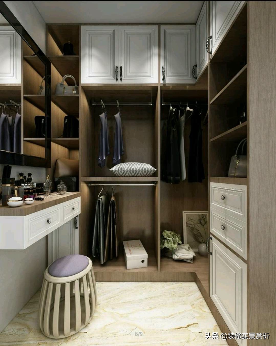 15平米女生的衣帽间图片,仙女必备衣帽间