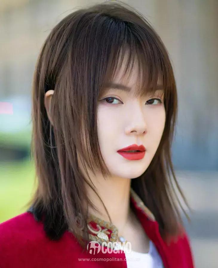 安妮半披发型,安妮新款短发发型