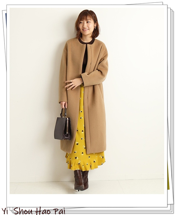 10款纯色系大衣的配色方案,5种颜色大衣25种日系look内搭