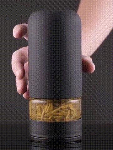 茶水分离泡茶磁吸杯,便携透明磁吸茶水分离杯白盖300ml