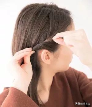 中长发发型刘海扎法,侧编短刘海的扎法100种