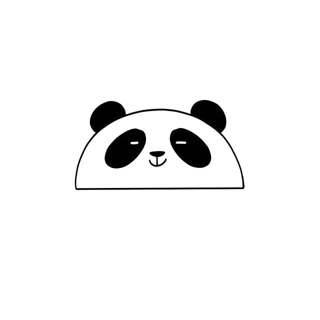 半圆动物简笔画,简笔画半圆动物可爱简单